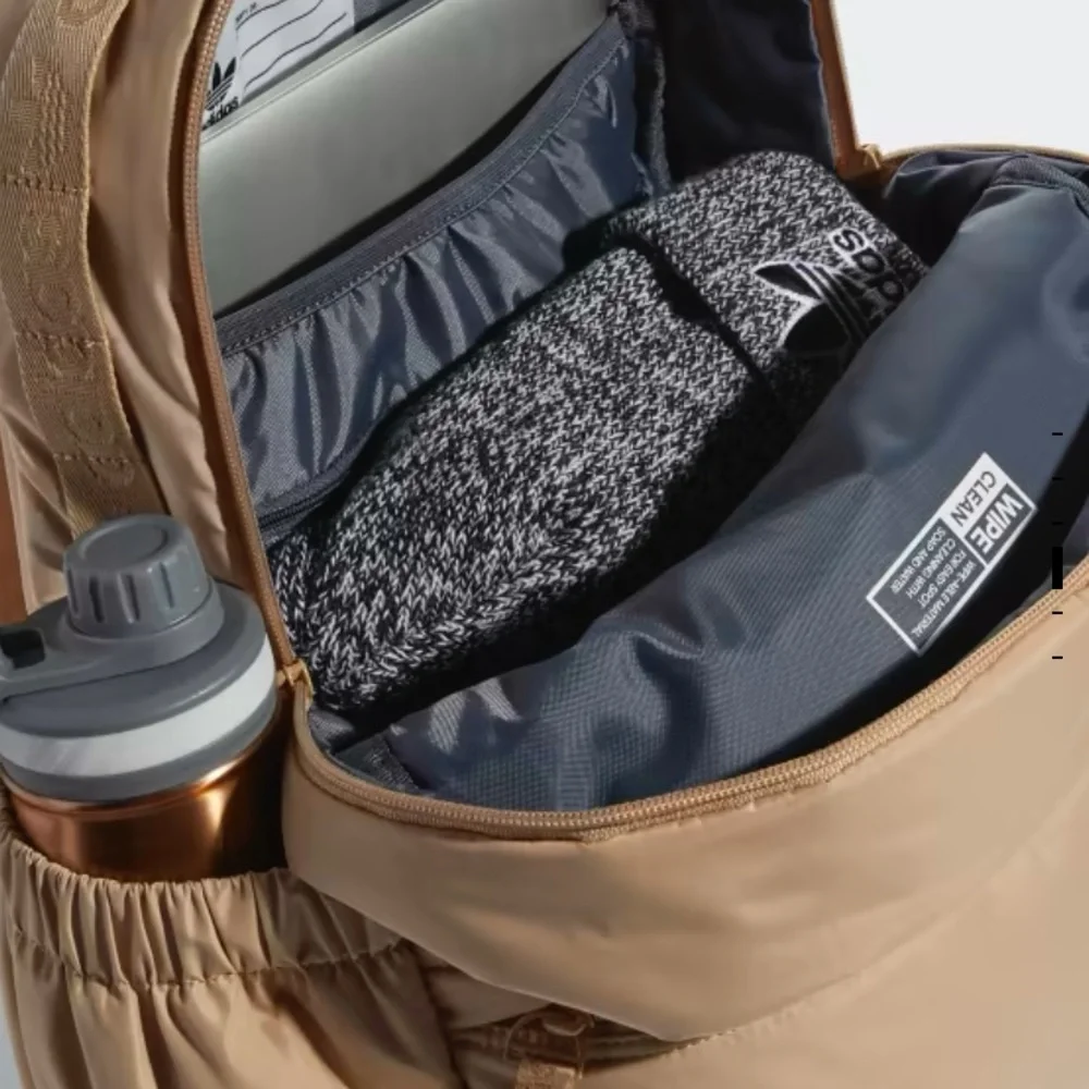 adidas Originals Puffer Backpack in Beige - Picture 4 of 11